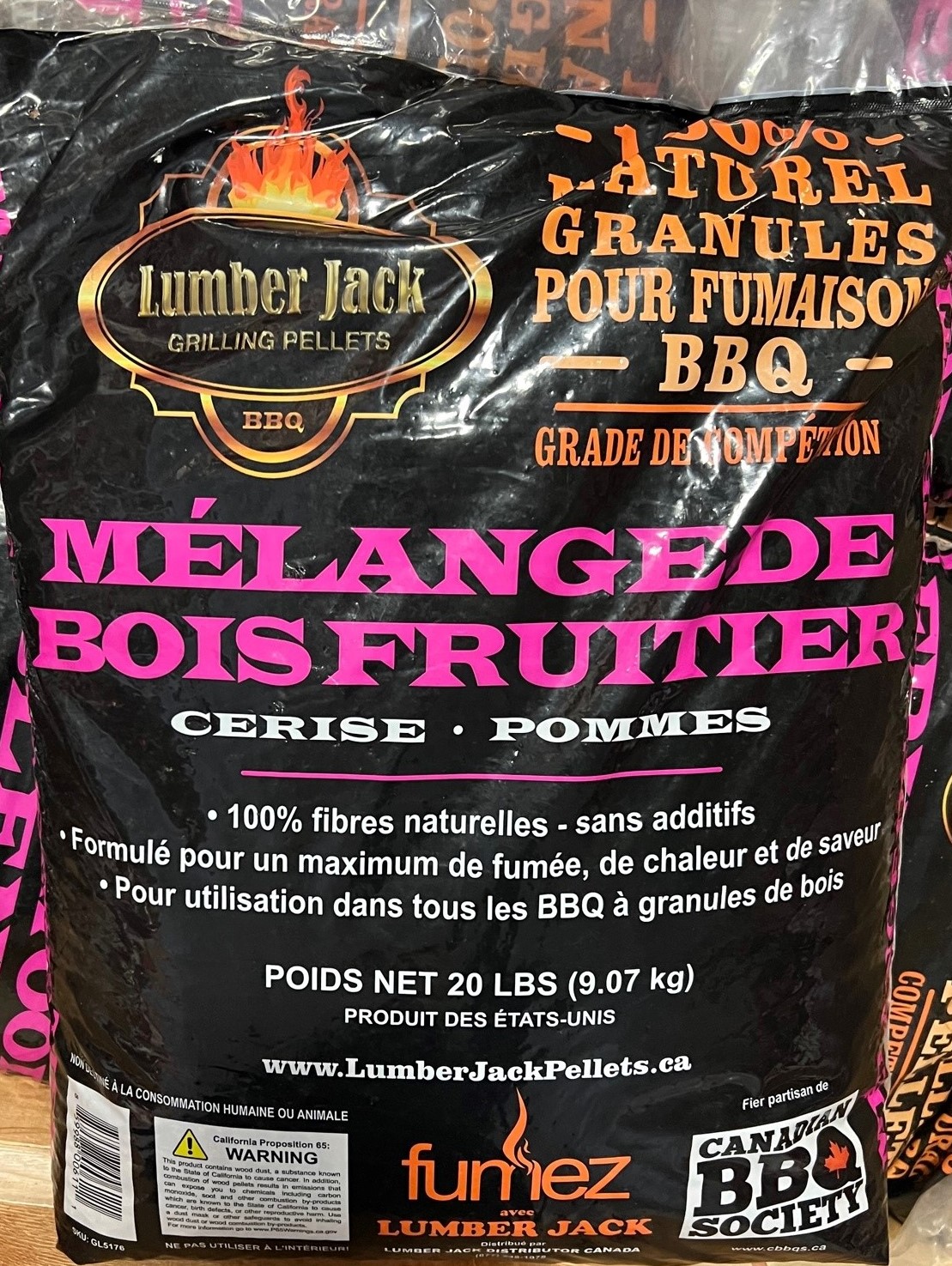 Granules Mélange Bois Fruitier 20lbs