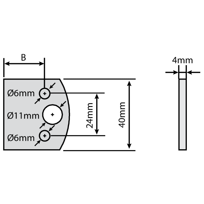 Couteaux vierges 3300046 (2 Couteaux)